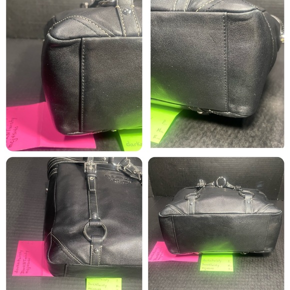 Vintage Coach Black Leather Tote Excellent, classy, LIKE NEW VERY WELL CARED FOR - Picture 10 of 17